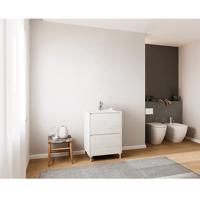 Kúpeľňová zostava Lisbona D60 2S nohi rovere bianco
