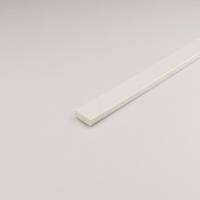 Profil plochý PVC biely 30x1000