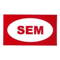 Znak "SEM" 80x40 mm samolepka