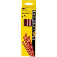 Lepiace tyčinky 5 ks 11,2x200 mm, červená CON-GKS-61207