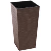 Obal na kvetináč Finezia 25x25x46h tmavohnedý