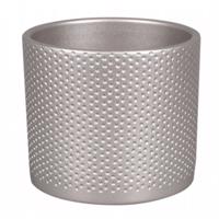 Obal na kvetináč Zeus Dots 17 cm sivý