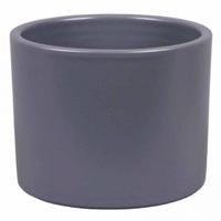 Obal na kvetináč ZEUS PALETE keramický matný tmavosivý 23 cm