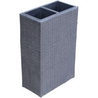 Prútený kvetináč 51x28x79h čierny