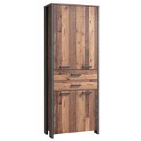 Skriňa Symmach 2S4D old-wood vinteage/betón 042025