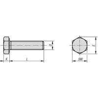 Skrutka 5.8 10x16 DIN933 ZN