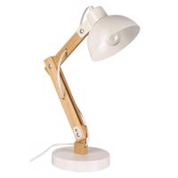 Stolová lampa UNLE 66392 biela/drevo LB1