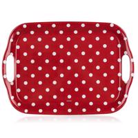 Tácka s úchytmi Dots 36x25,5cm červená 12530541