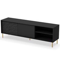 TV stolík Bullet RTV-1 čierna/zlatá